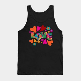 Love Heart colorful design Tank Top